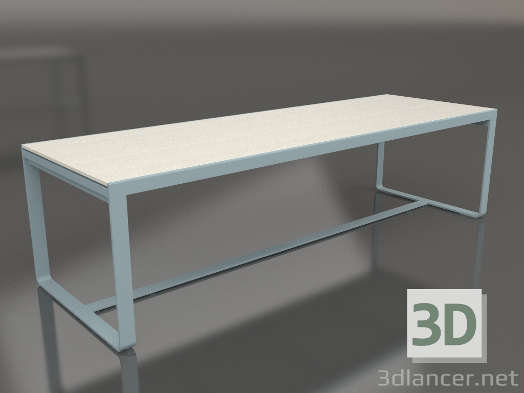 modello 3D Tavolo da pranzo 270 (DEKTON Danae, Grigio blu) - anteprima