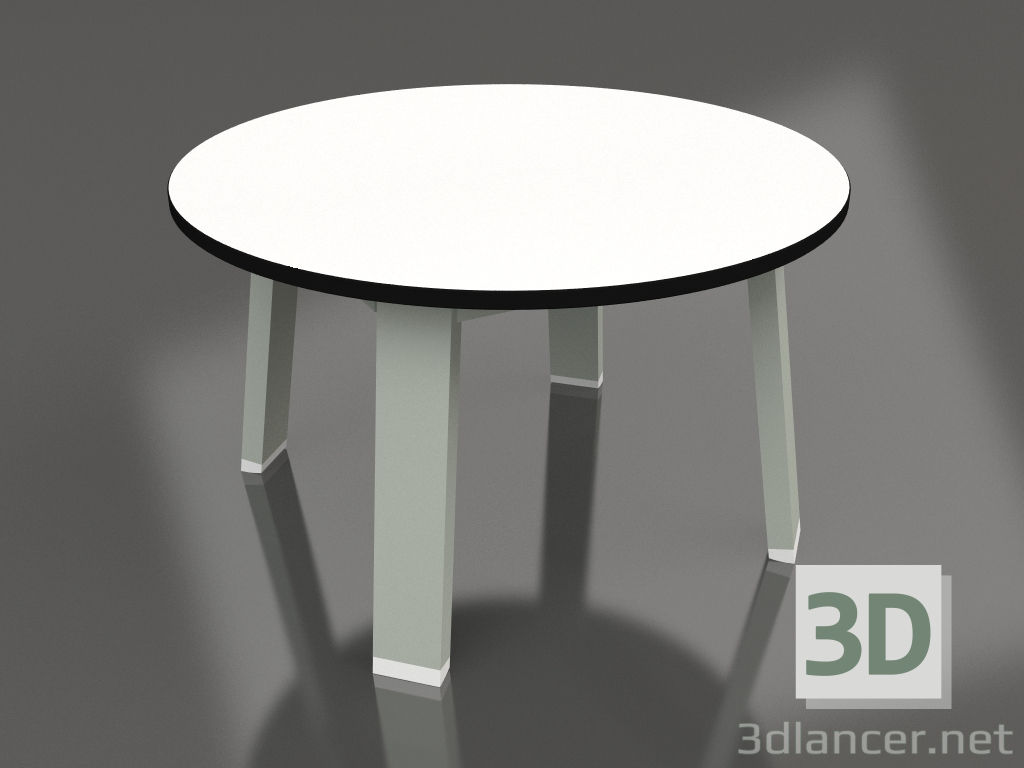 modello 3D Tavolino rotondo (Grigio cemento, Fenolico) - anteprima