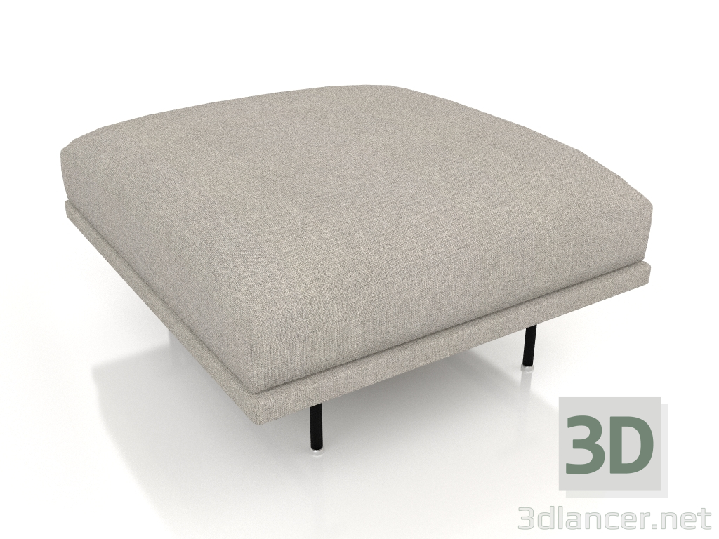 3d model Módulo de sofá Chimenea VIPP632 (otomana) - vista previa