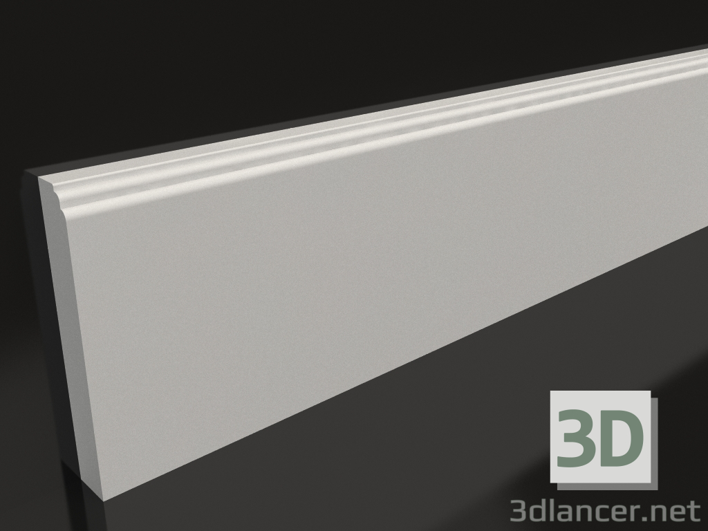 3d model Gypsum floor plinth PN 013 4 (120x18) - preview