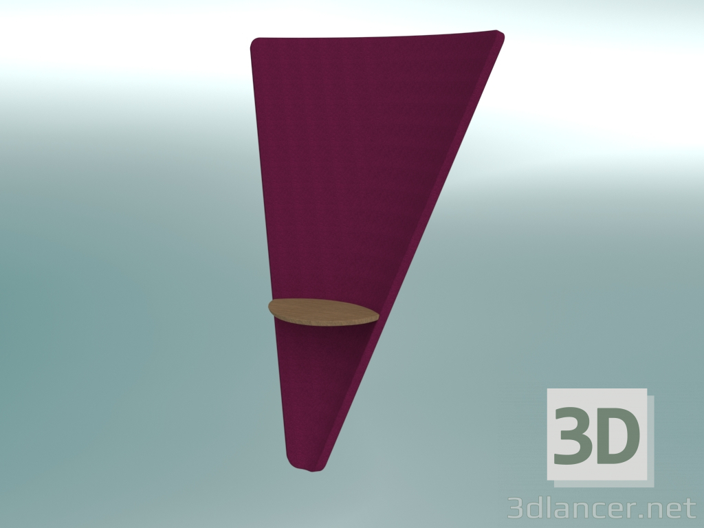 3D Modell Ecktrennwand mit Tischchen (TWB) - Vorschau