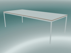 Tavolo rettangolare Base 250x110 cm (Bianco, Compensato, Bianco)