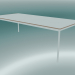 modello 3D Tavolo rettangolare Base 250x110 cm (Bianco, Compensato, Bianco) - anteprima