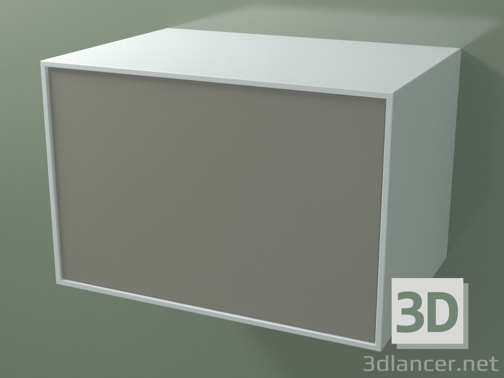 3D Modell Box (8AUCCB03, Gletscherweiß C01, HPL P04, L 72, P 50, H 48 cm) - Vorschau