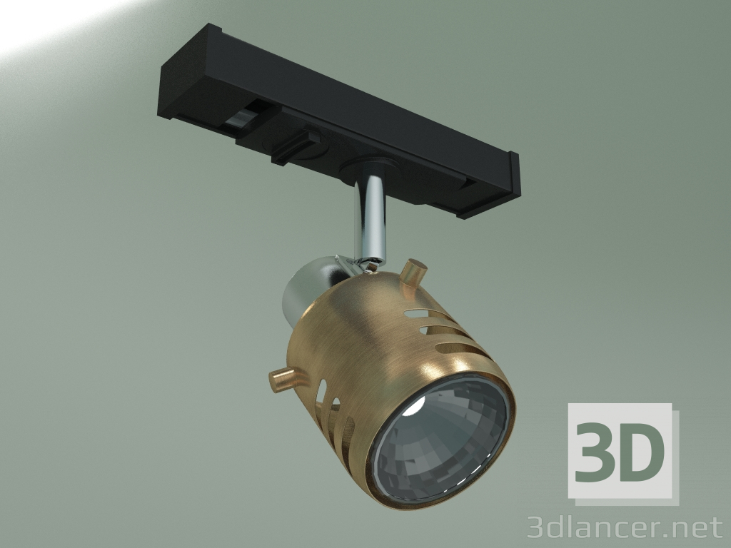 modèle 3D Lampe sur rail 20076-1 (chrome-bronze antique) - preview