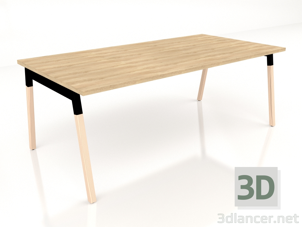 modèle 3D Table de travail Ogi W BOW07 (2000x1000) - preview