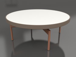 Round coffee table Ø90x36 (Bronze, DEKTON Zenith)