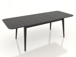 Dining table 2100x800 mm (black RAL 9005)