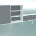 3d model Office storage system ADD S (L - doors + L - open + S - two drawers double) - preview