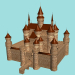 modèle 3D de Château-forteresse de conte de fées. acheter - rendu