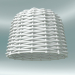 modello 3D Lampada a sospensione (96, tessuto bianco) - anteprima