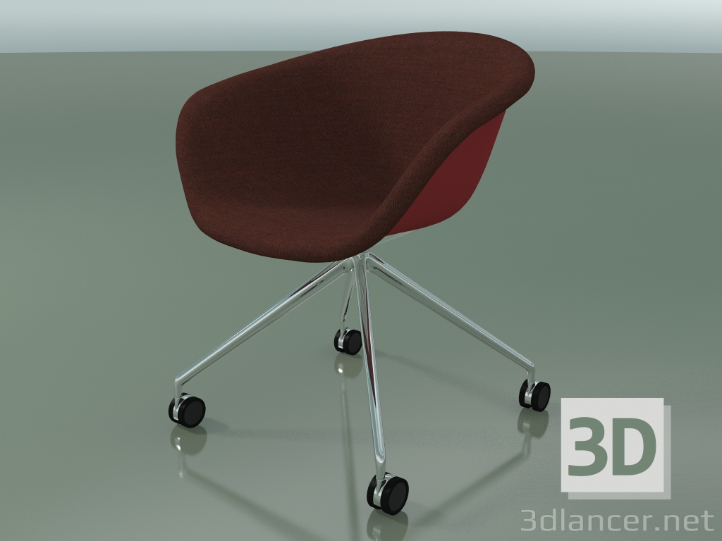 modèle 3D Chaise 4217 (4 roulettes, avec garniture avant, PP0003) - preview