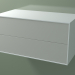 modello 3D Cassetto doppio (8AUDCB01, Glacier White C01, HPL P02, L 96, P 50, H 48 cm) - anteprima