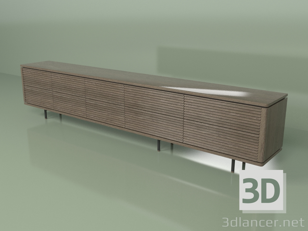 3d model SideLine chest of drawers (dark) - preview
