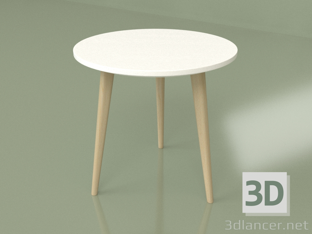 modello 3D Mini tavolino Polo (gambe ad albero) - anteprima