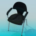 3D modeli Sandalye kumaş döşeme ile - önizleme