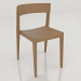 modèle 3D Une chaise avec un dossier court - preview