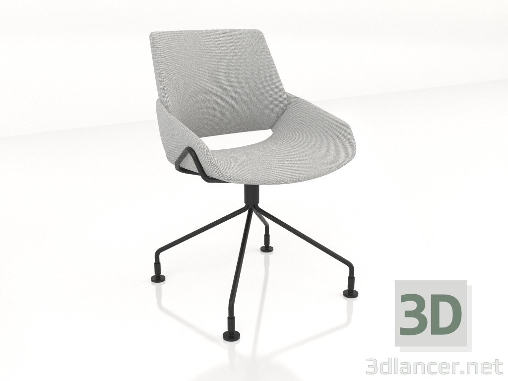modèle 3D Une chaise tournante - preview