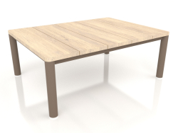 Coffee table 70×94 (Bronze, Iroko wood)