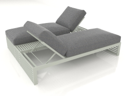 Двуспальная кровать для отдыха (Cement grey)