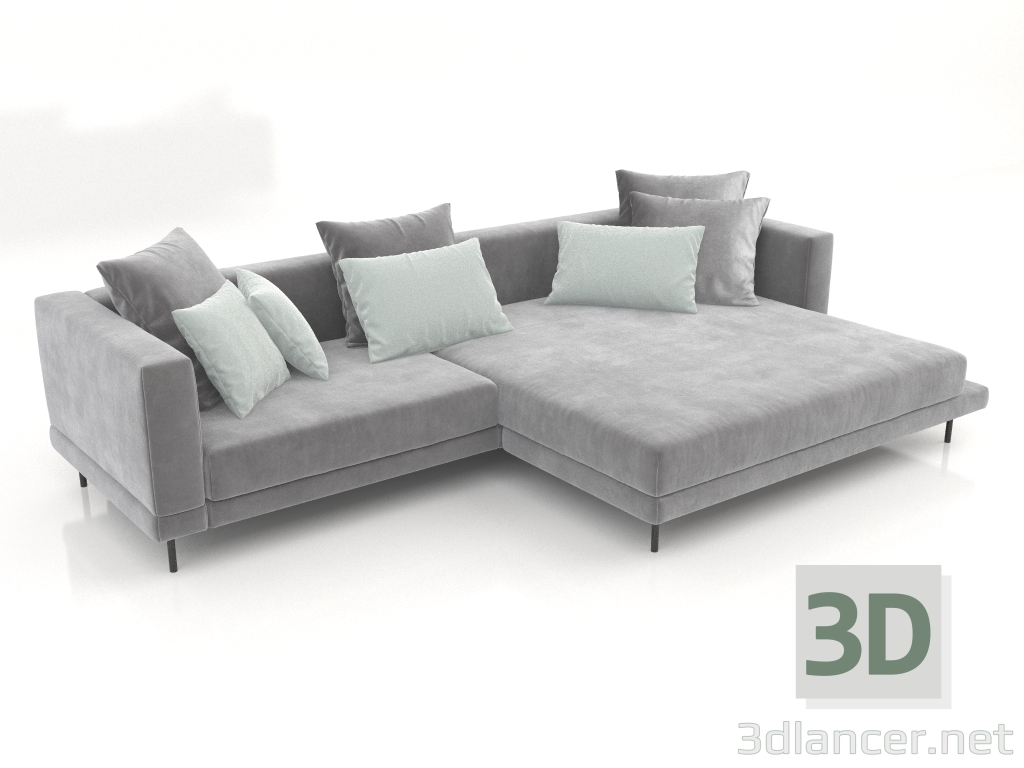 3D Modell Sofa Carol 3060 x 1080 (Gallardo 29) - Vorschau