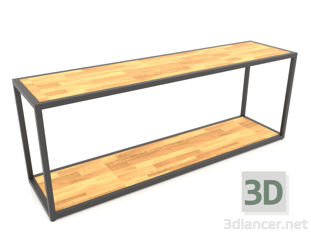 3d model Banco-banco de dos niveles (MADERA, 120x30x44) - vista previa