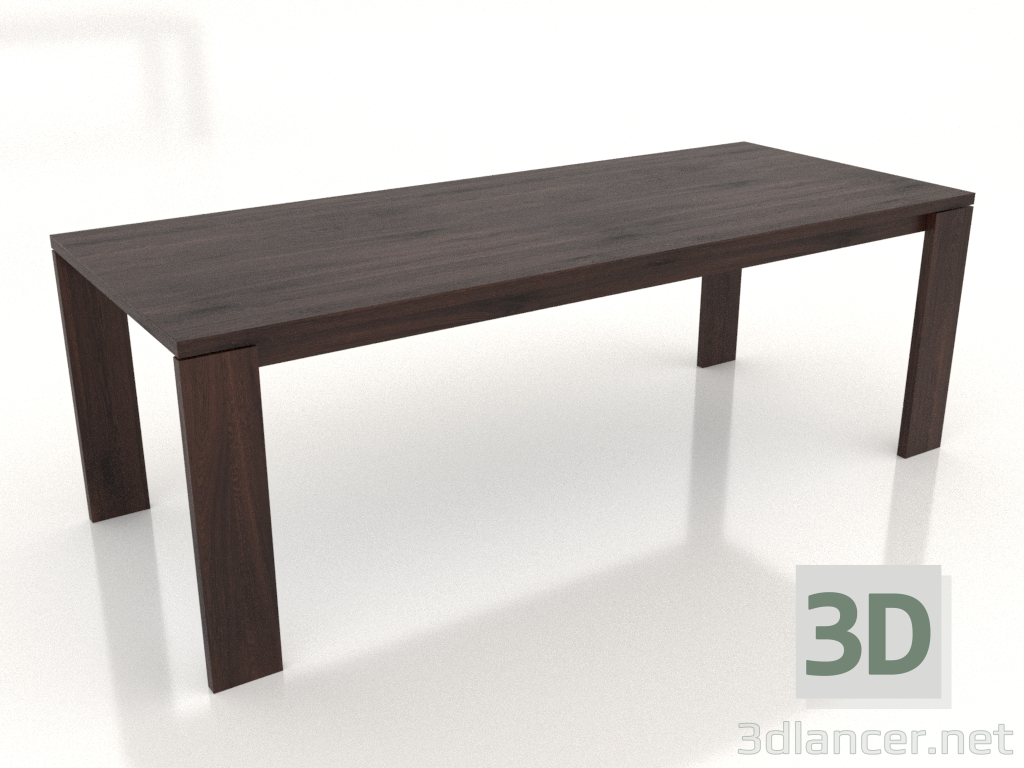 3d model Dining table BLANK 2200x900x750 mm (wenge oak) - preview 3d model Dining table BLANK 2200x900x750 mm (wenge oak) - preview