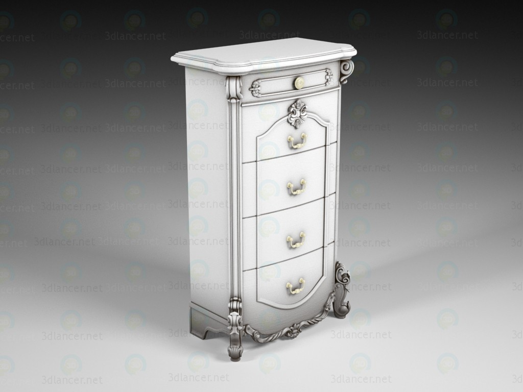 3d model Classic chest of drawers - preview