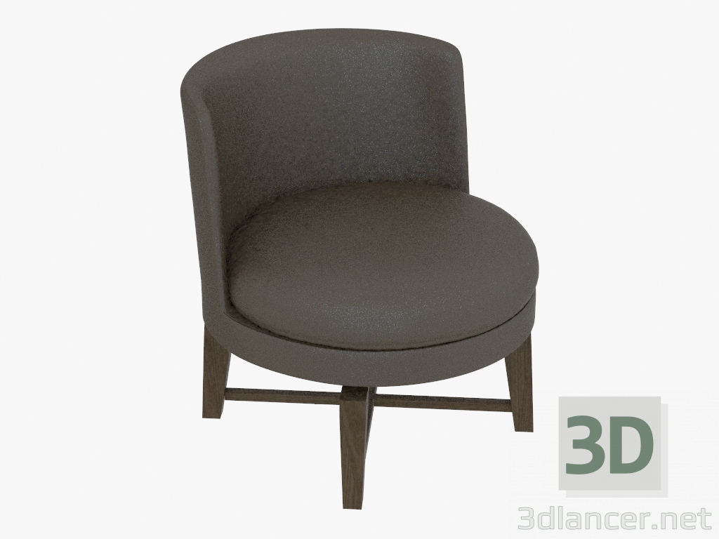 3D Modell Stuhl auf dem Holzrahmen Girevole (H 54) - Vorschau