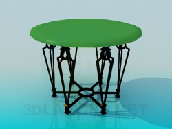 Table with forged legs