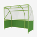 3d model Canopy for 2 containers MSW (9013) - preview