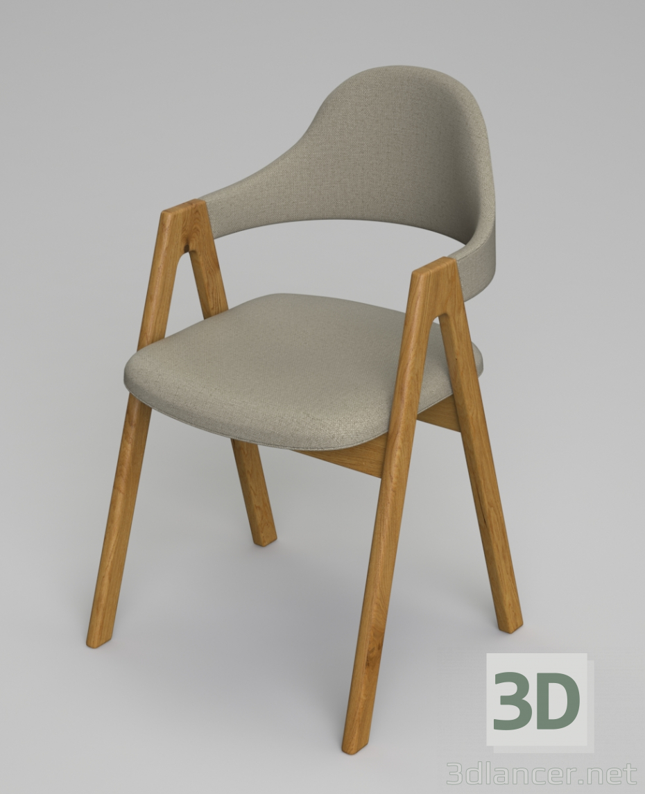 Silla de comedor 3D modelo Compro - render