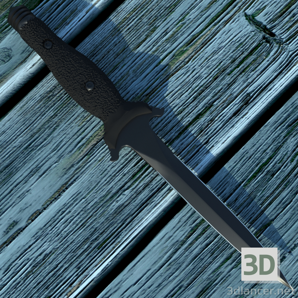3d Нож модель купить - ракурс