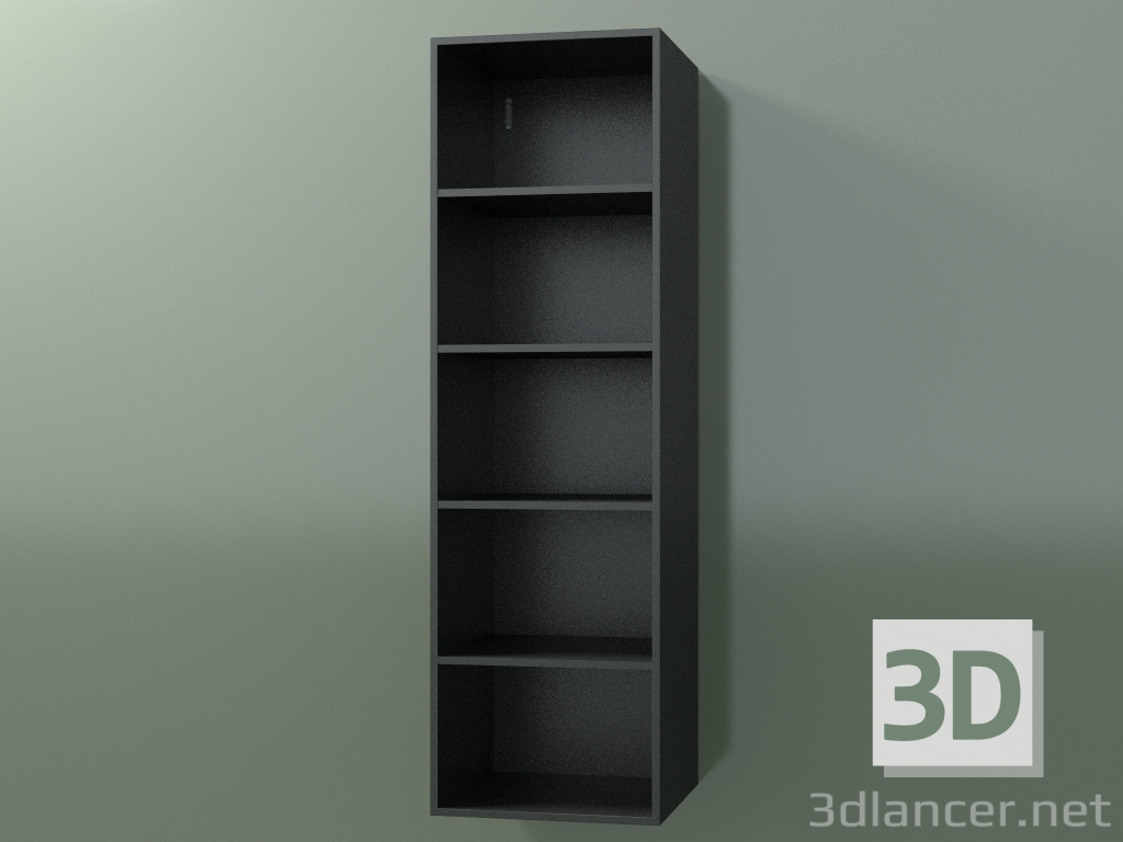 3d model Wall tall cabinet (8DUBDD01, Deep Nocturne C38, L 36, P 36, H 120 cm) - preview