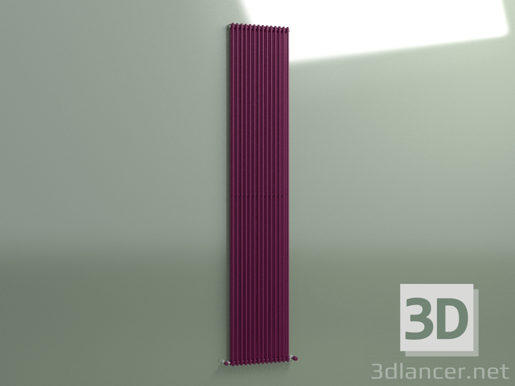 3D modeli Radyatör dikey ARPA 2 (2520 14EL, Purple trafic) - önizleme