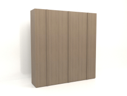 Wardrobe MW 01 wood (2700x600x2800, wood grey)