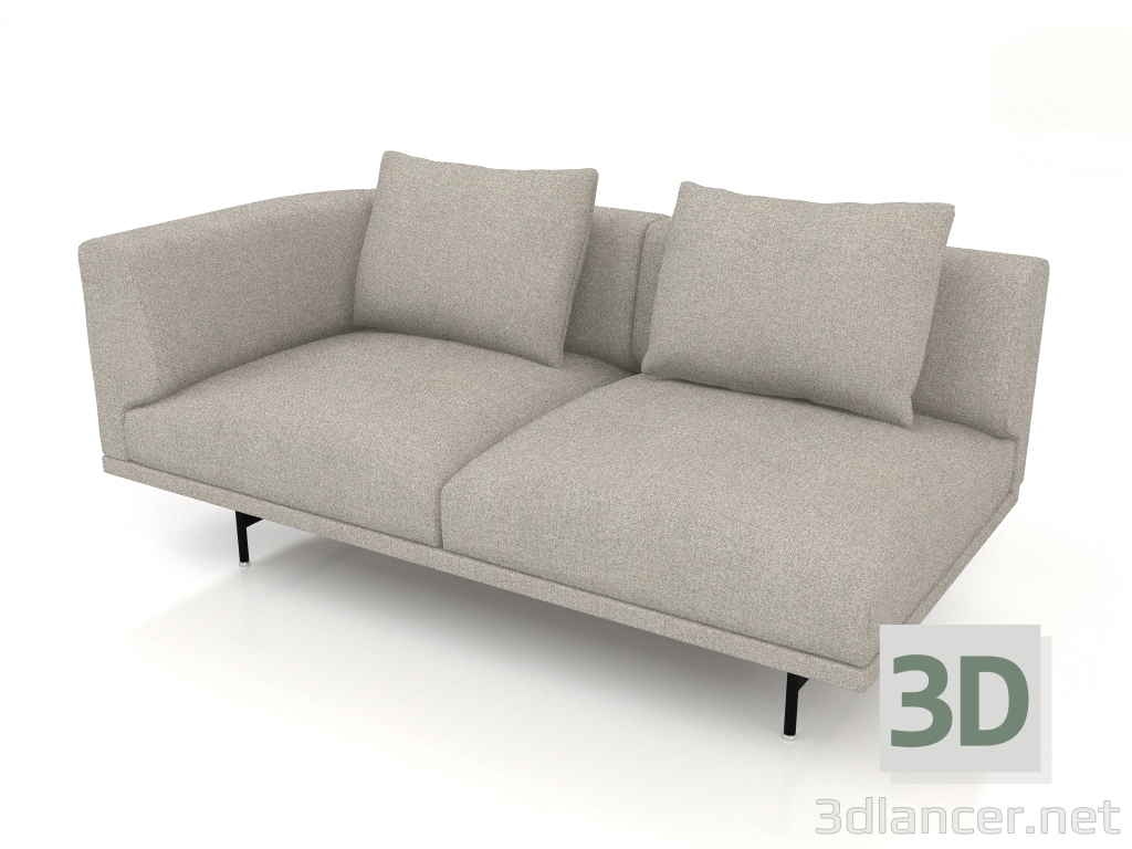modello 3D Modulo divano Camino VIPP632 (sinistra) - anteprima