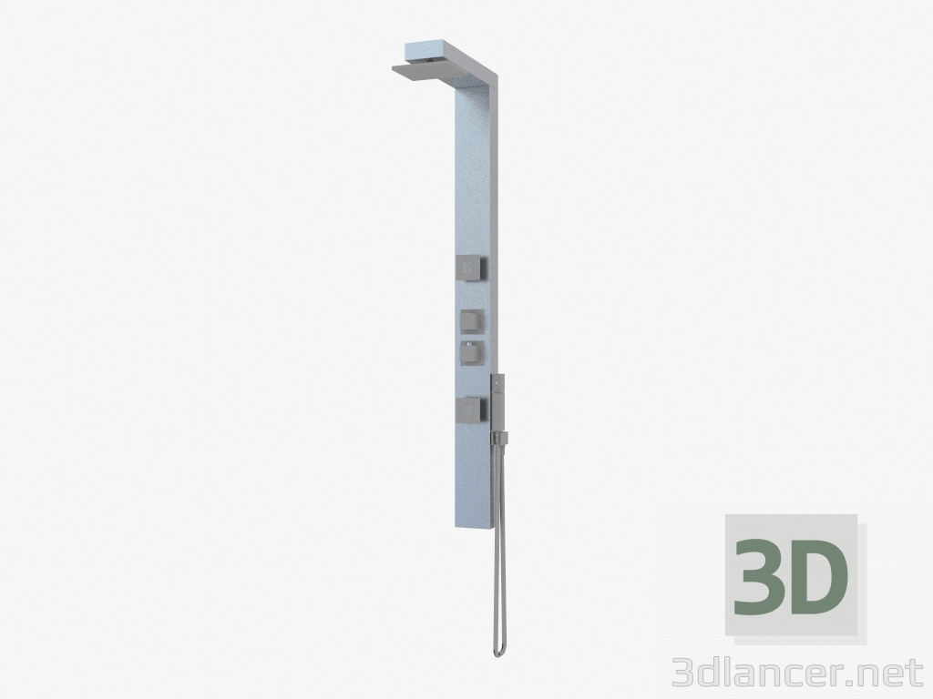 3d model Shower panel with hydromassage Cubic (NOD-051K 36574) - preview