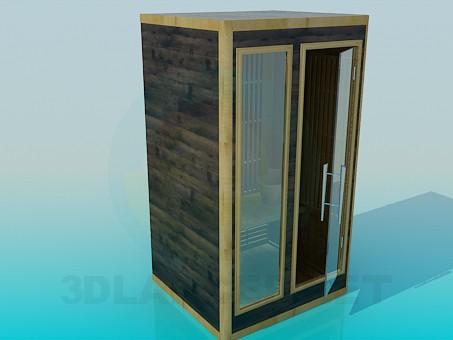 modello 3D Sauna - anteprima