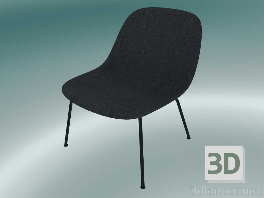 3 डी मॉडल फाइबर के आधार पर ट्यूब के साथ लाउंज कुर्सी (रीमिक्स 183, ब्लैक) - पूर्वावलोकन