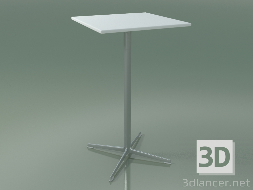modello 3D Tavolo quadrato 0969 (H 105 - 60x60 cm, M02, LU1) - anteprima