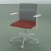 3D Modell Stuhl mit niedriger Rückenlehne 6500 (5 Rollen, mit Mesh, verstellbare Standard-3D-Armlehne, V12) - Vorschau