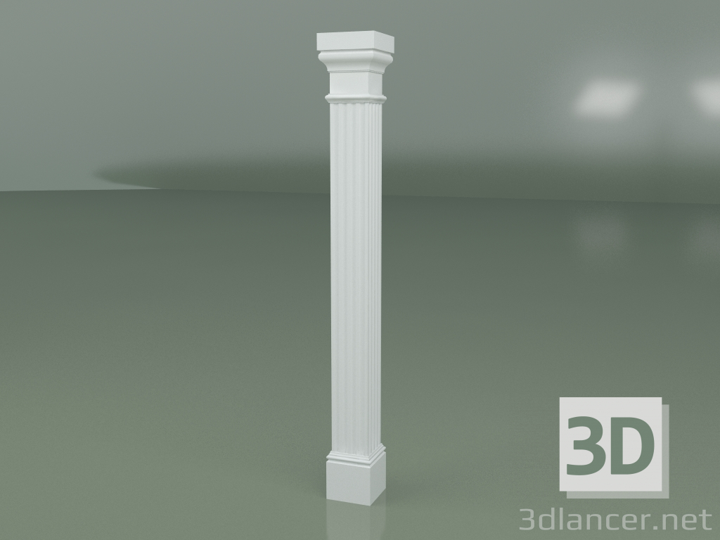 3 डी मॉडल प्लास्टर पिलास्टर PL012 - पूर्वावलोकन