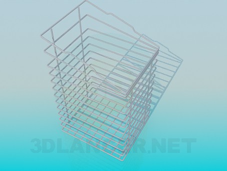 modelo 3D Carro de compras-soporte para suministros de oficina - escuchar modelo 3D Carro de compras-soporte para suministros de oficina - escuchar