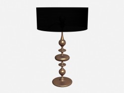 Table lamp Ceramic lamp in copper leaf
