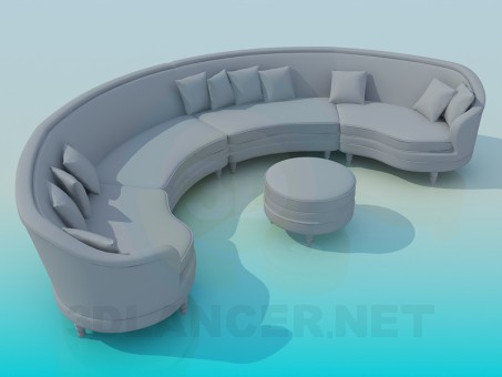 3d model Sofa - preview 3d model Sofa - preview