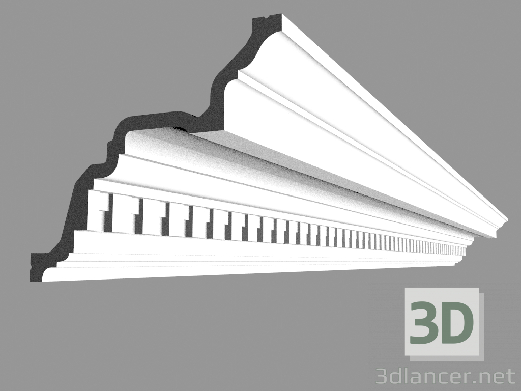 3D Modell Gesims C422 (200 x 16,4 x 19,4 cm) - Vorschau