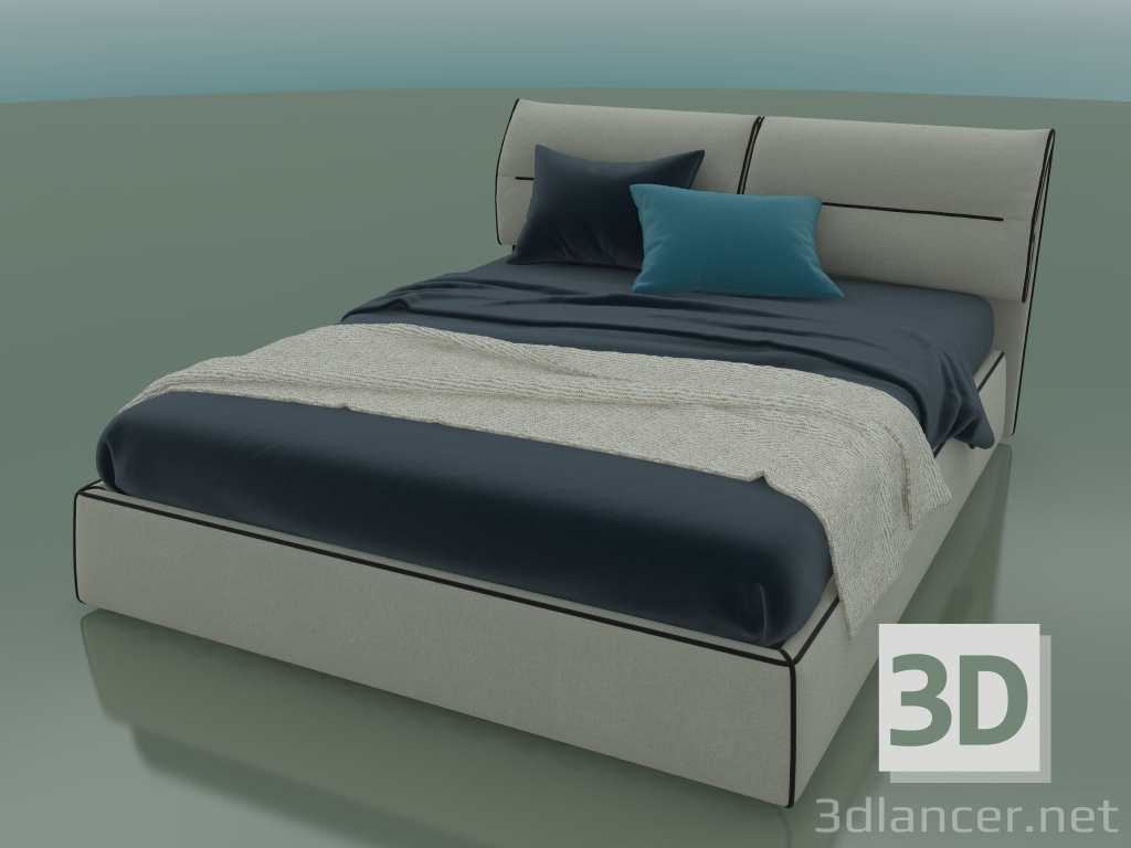 3d модель Ліжко двоспальне Limura під матрац 1600 x 2000 (1840 x 2250 x 940, 184LIM-225) – превью
