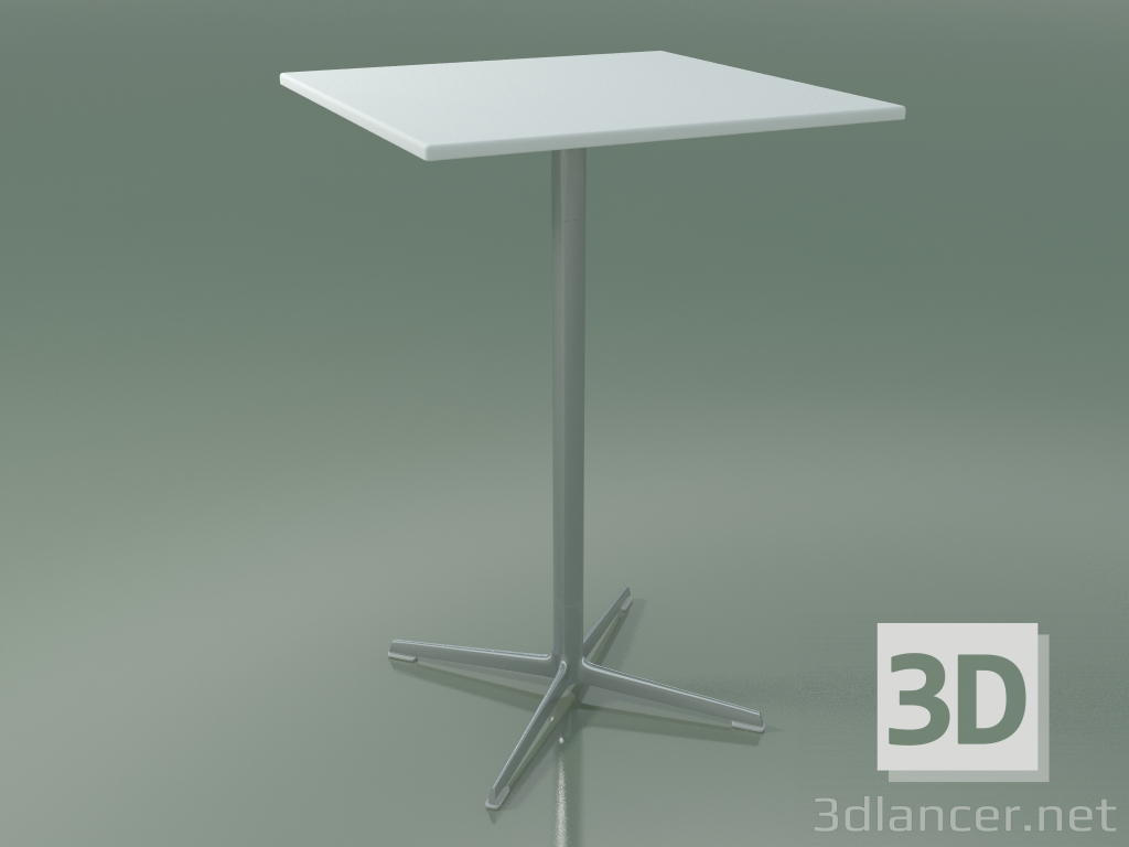 modello 3D Tavolo quadrato 0970 (H 105 - 70x70 cm, M02, LU1) - anteprima