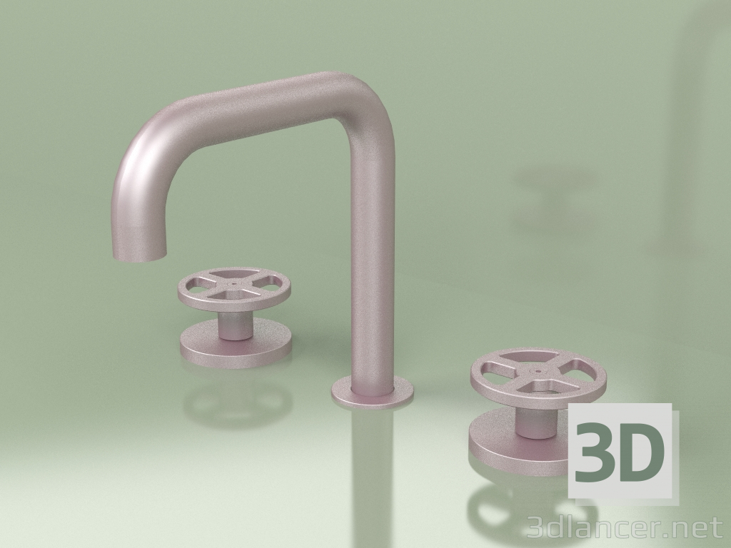 3d model Three-hole mixer with swivel spout (20 31 V, OR) - preview